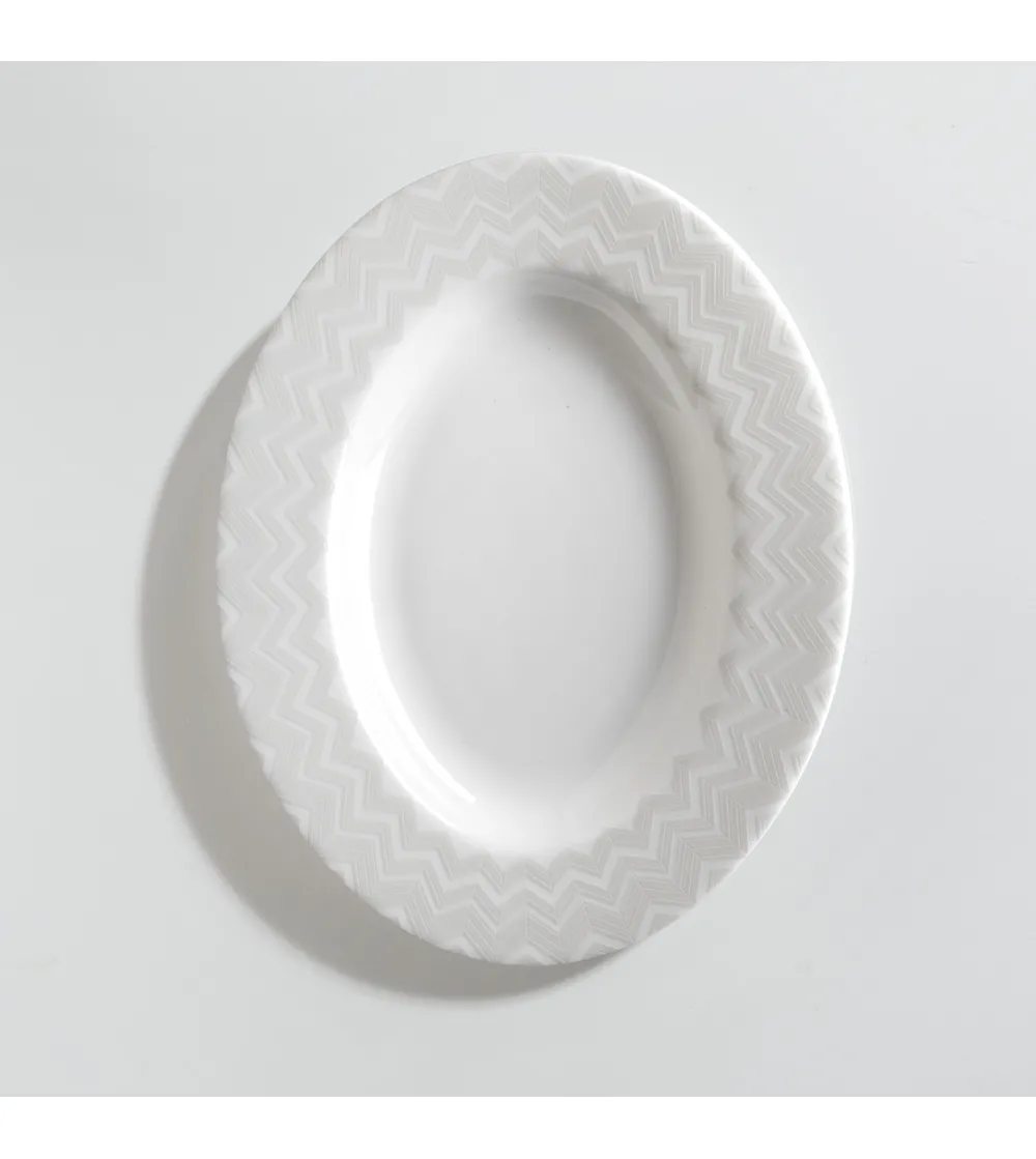 Plat de Cornichons Zig Zag White - Missoni