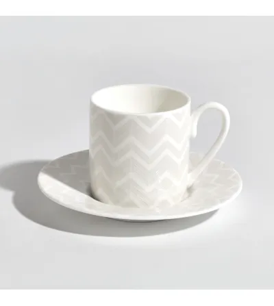 Lot de 6 Tasses à Café Zig Zag White - Missoni 2