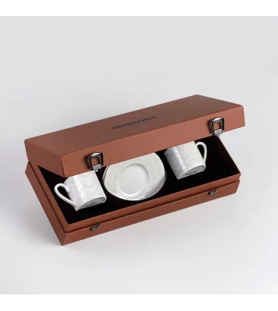 Luxury Box con 2 Tazze da Caffè Zig Zag White - Missoni