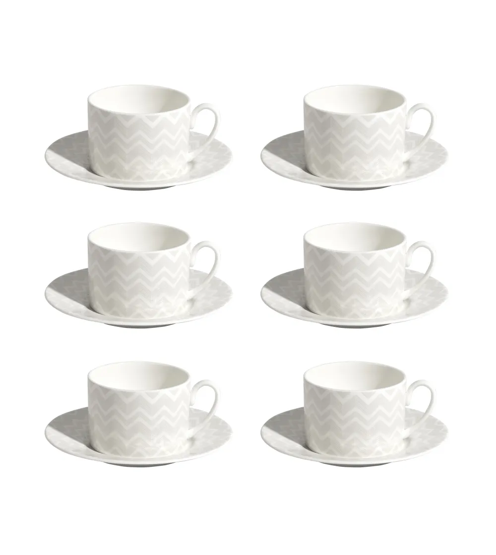Luxury Box avec 6 Tasses à Thé Zig...