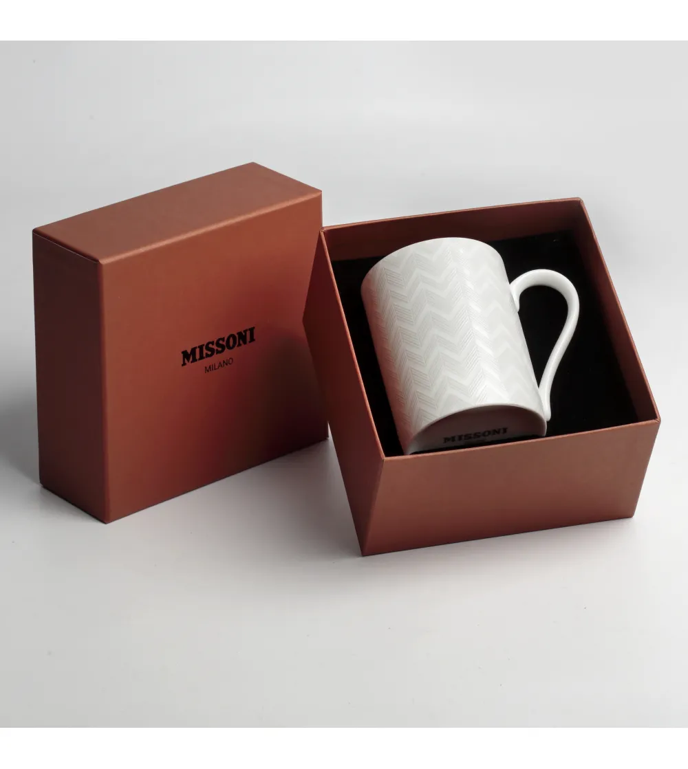 Luxury Box Tazza Zig Zag White - Missoni