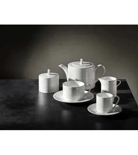 Missoni - 15 Piece Zig Zag White Tea Service