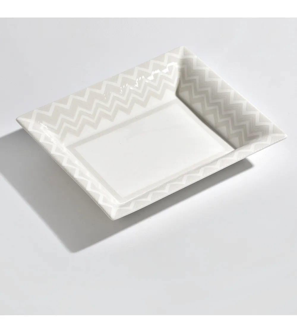 Luxury Box Vide-Poche Zig Zag White -...