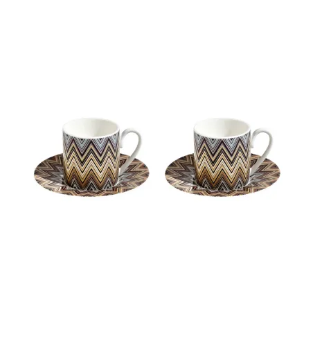 Luxury Box avec 2 Tasses à Café Zig Zag Jarris 148 - Missoni