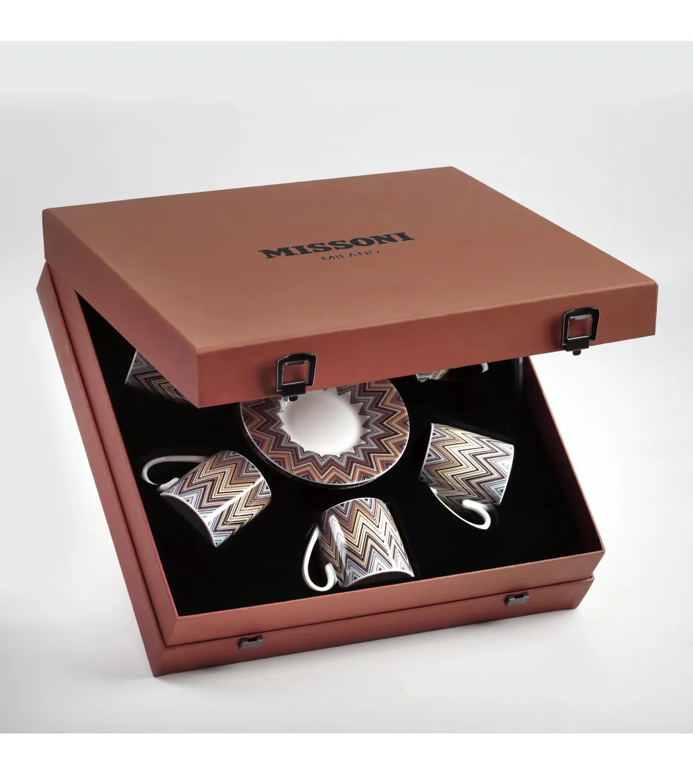 Luxury Box con 6 Tazze da Caffè Zig Zag Jarris 148 - Missoni