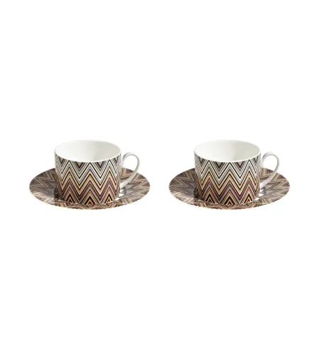Missoni - Luxury Box with 2 Zig Zag Jarris 148 Tea Cups