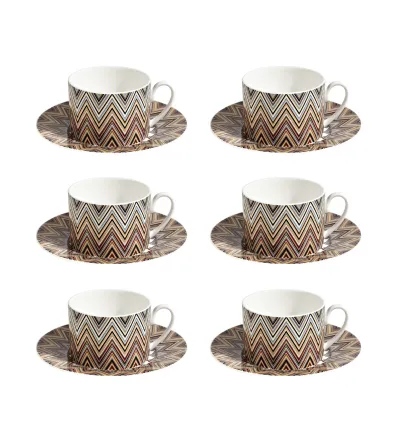 Luxury Box con 6 Tazas de Té Zig Zag Jarris 148 - Missoni 2