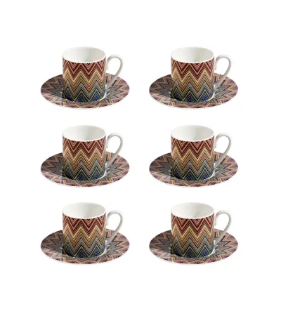 Luxury Box avec 6 Tasses à Café Zig Zag Jarris 156 - Missoni 2