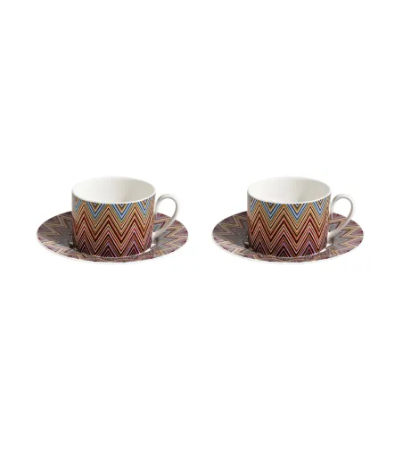 Missoni - Luxury Box with 2 Zig Zag Jarris 156 Tea Cups
