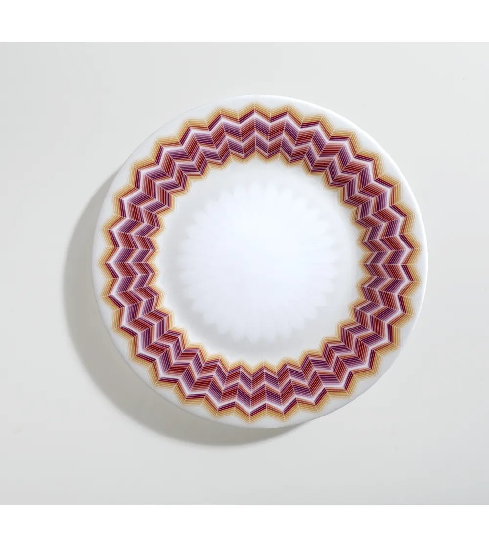 Lot de 6 Assiettes à Dessert Zig Zag...