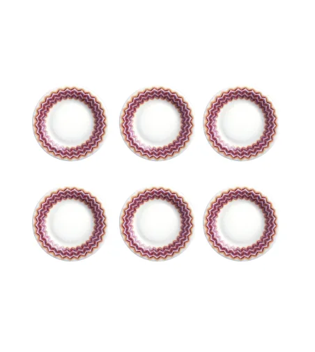 Set 6 Piatti Pane Zig Zag Jarris 156 - Missoni