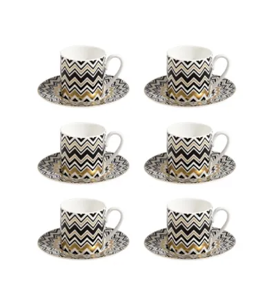 Luxury Box con 6 Tazas de Café Zig Zag Gold - Missoni 2