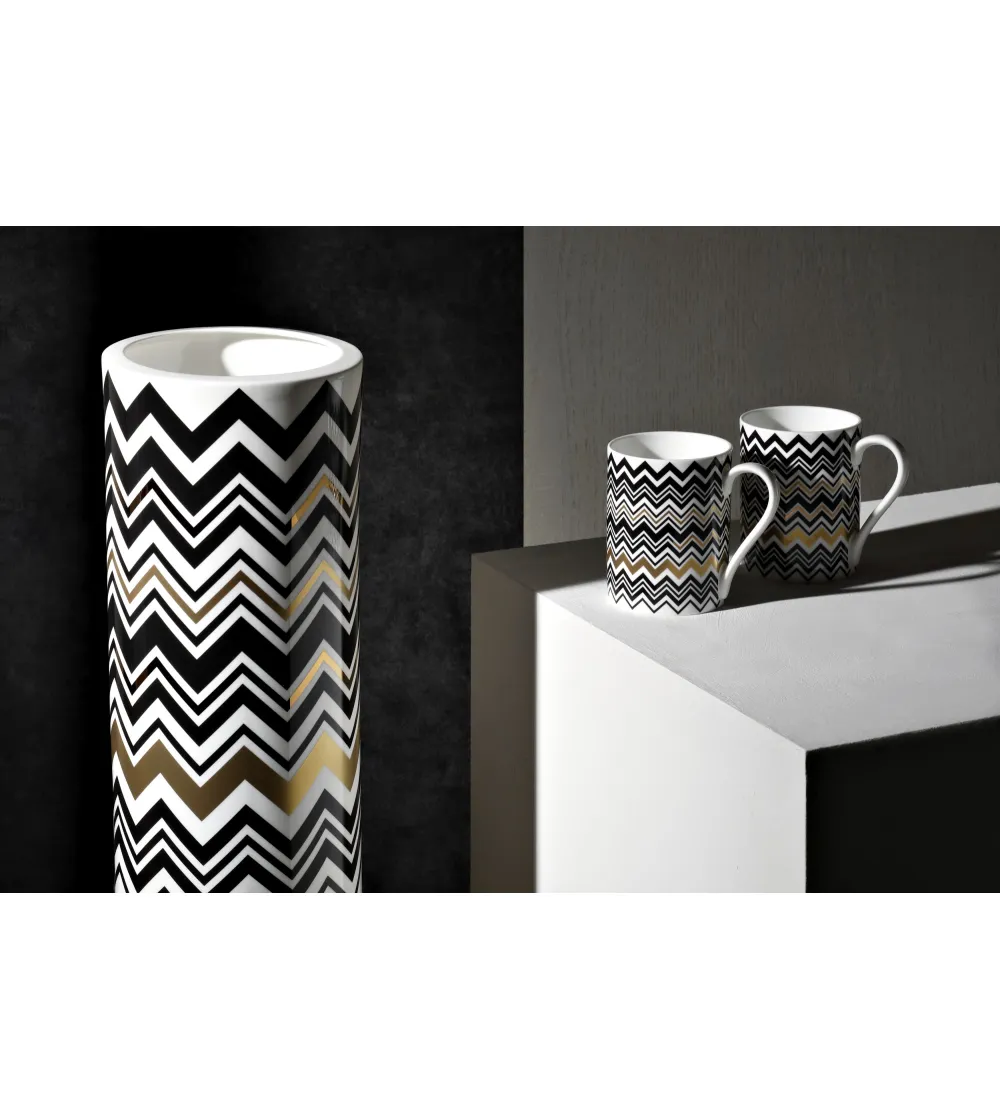 Luxury Box Tasse Zig Zag Gold - Missoni