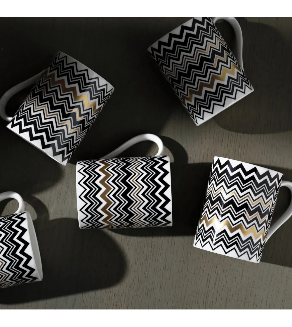 Luxury Box Taza Zig Zag Gold - Missoni