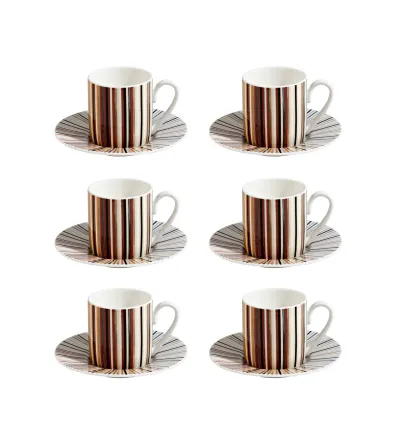 Luxury Box con 6 Tazas de Café Stripes Jenkins 148 - Missoni 2