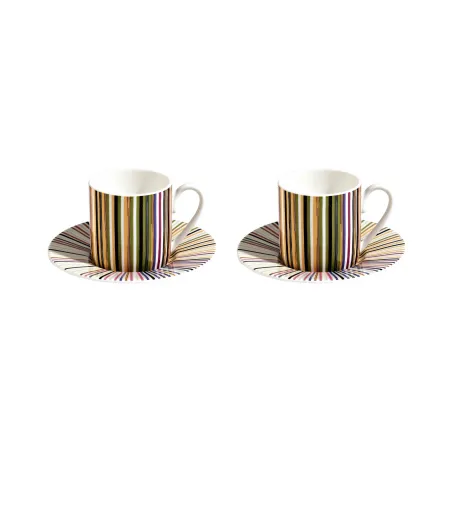 Missoni - Luxury Box mit 2 Stripes Jenkins 156 Kaffeetassen