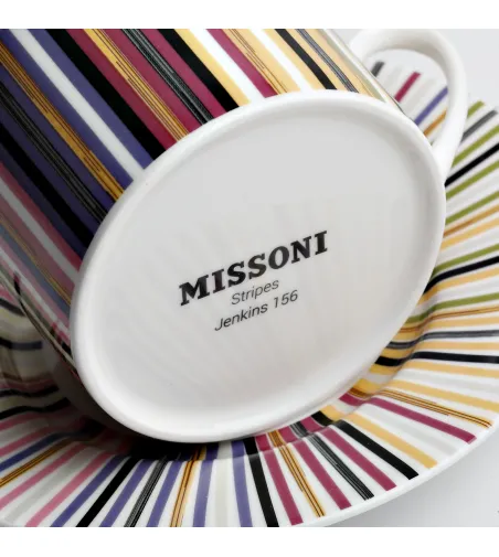 Luxury Box con 6 Tazze da Tè Stripes Jenkins 156 - Missoni