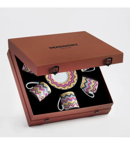 Missoni - Luxury Box with 6 Marrakech Coffee Cups