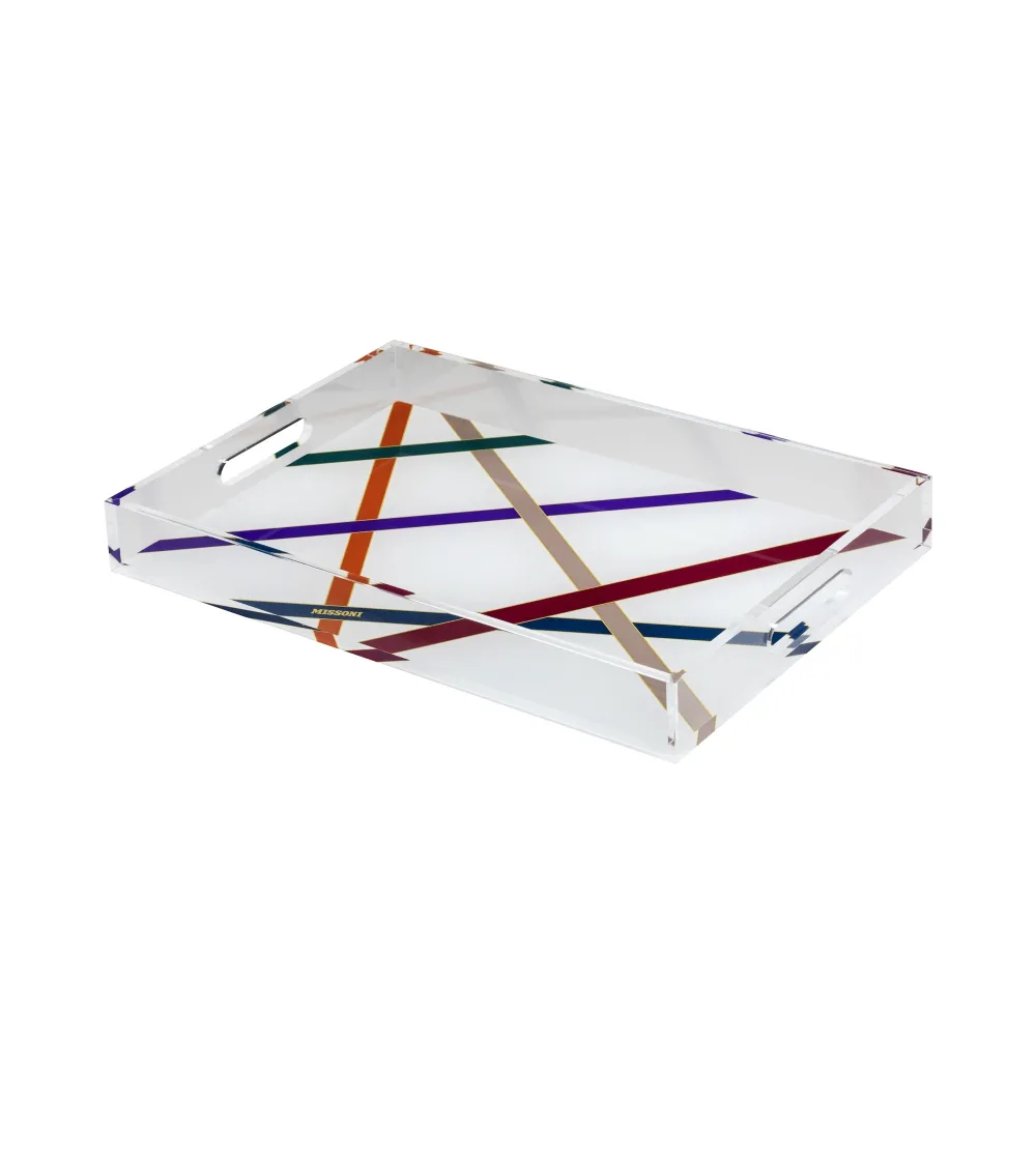 Vassoio Grande Nastri Multicolor -...