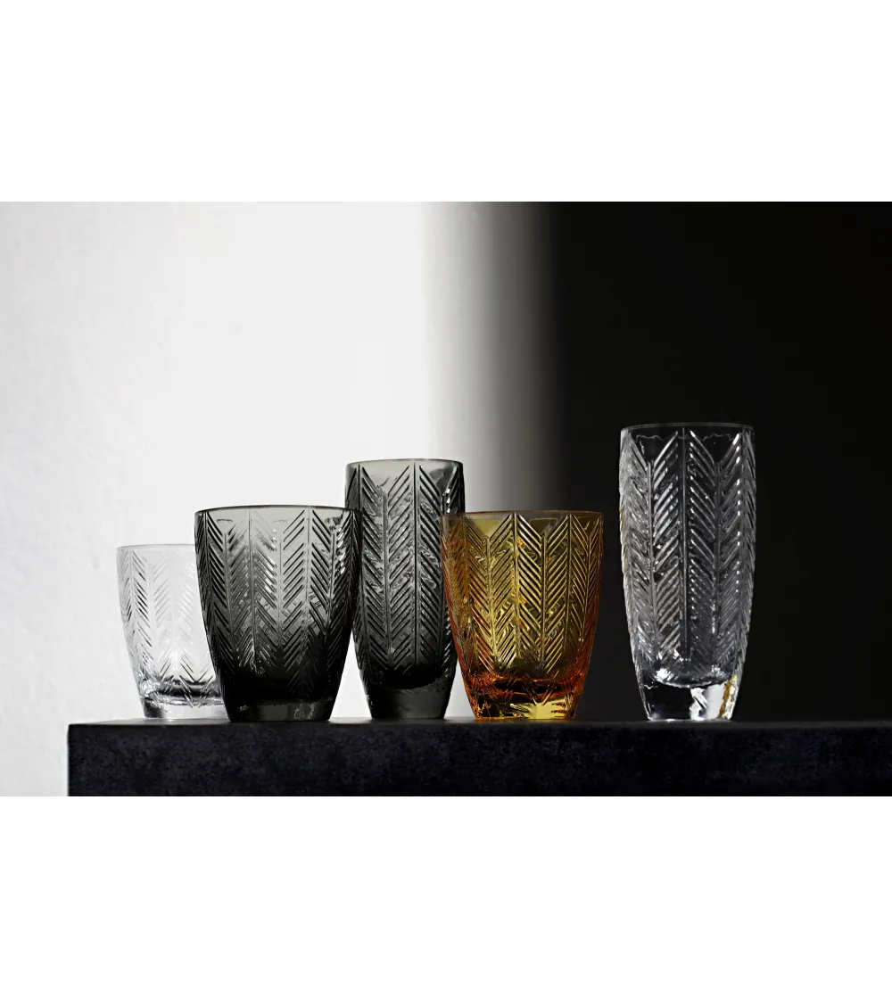 Missoni - Set mit 6 Zig Zag Bernstein...