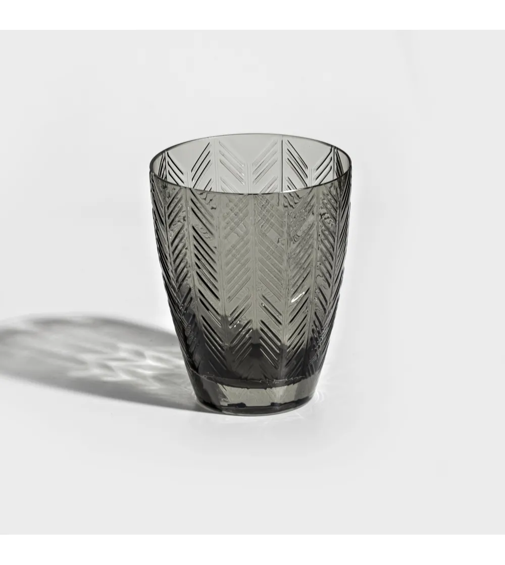 Set 6 Bicchieri Acqua Zig Zag Grigio...