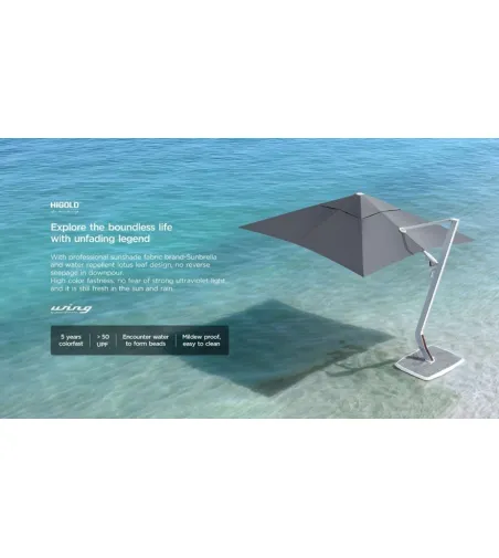 Ombrellone Angolare Wing/C - Higold