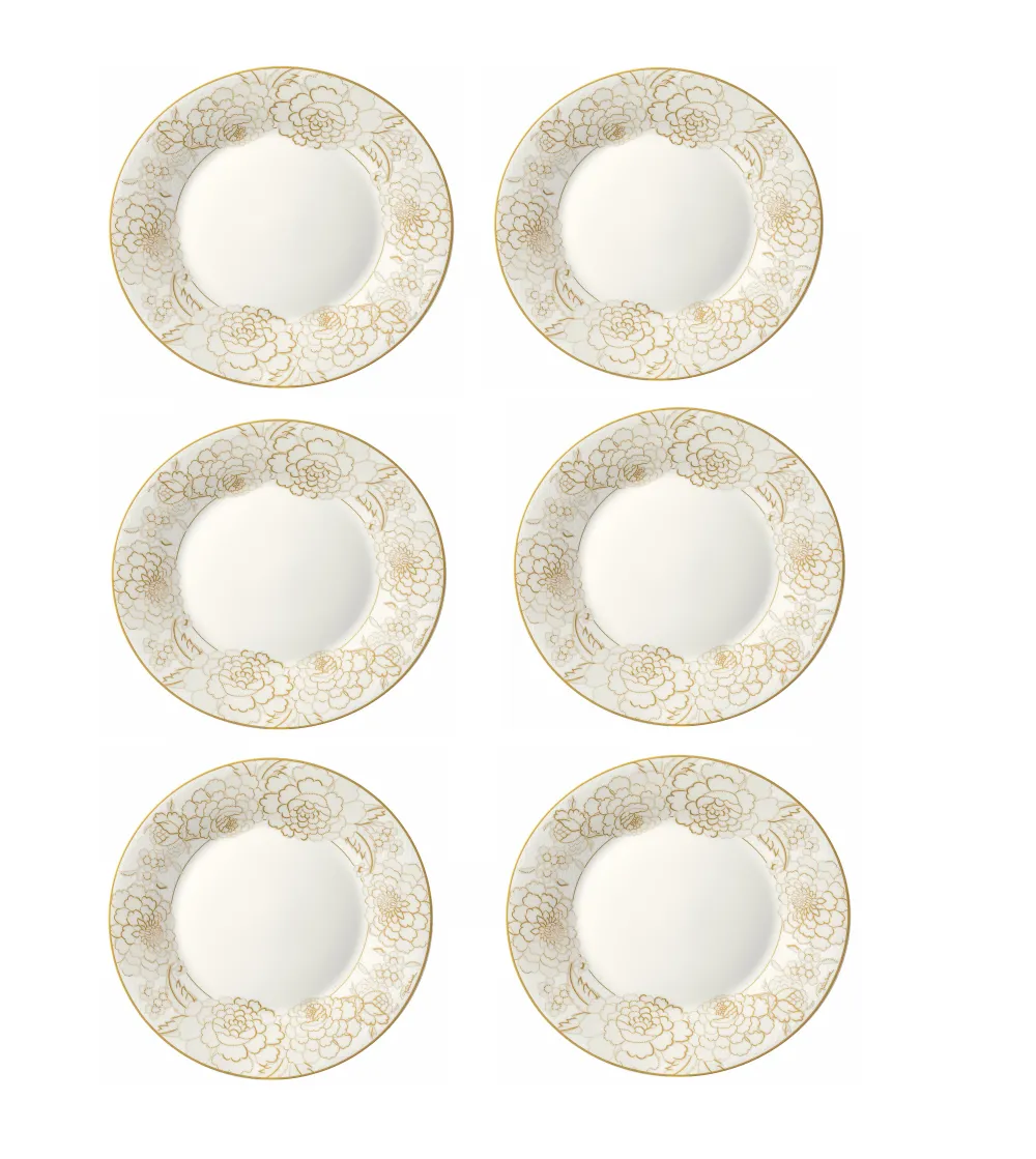 Set 6 Piatti Frutta Blooming Roses - Roberto Cavalli