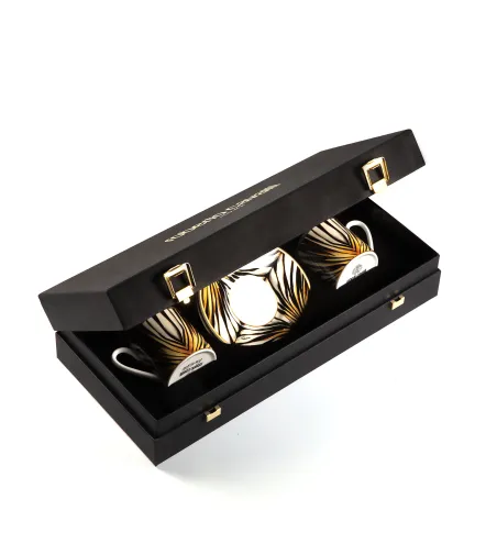 Luxury Box con 2 Tazze da Caffè Ray of Gold - Roberto Cavalli