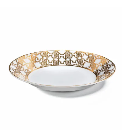 Juego de Platos Hondos Monogram Gold - Roberto Cavalli 2