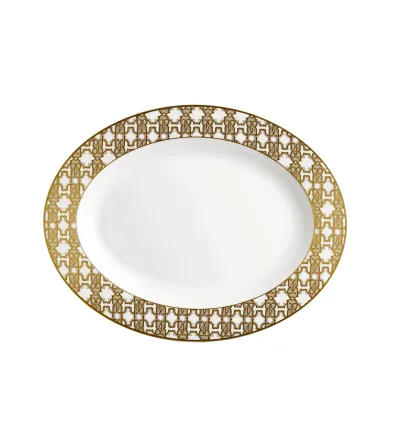 Roberto Cavalli - Monogram Gold Ovale Schale