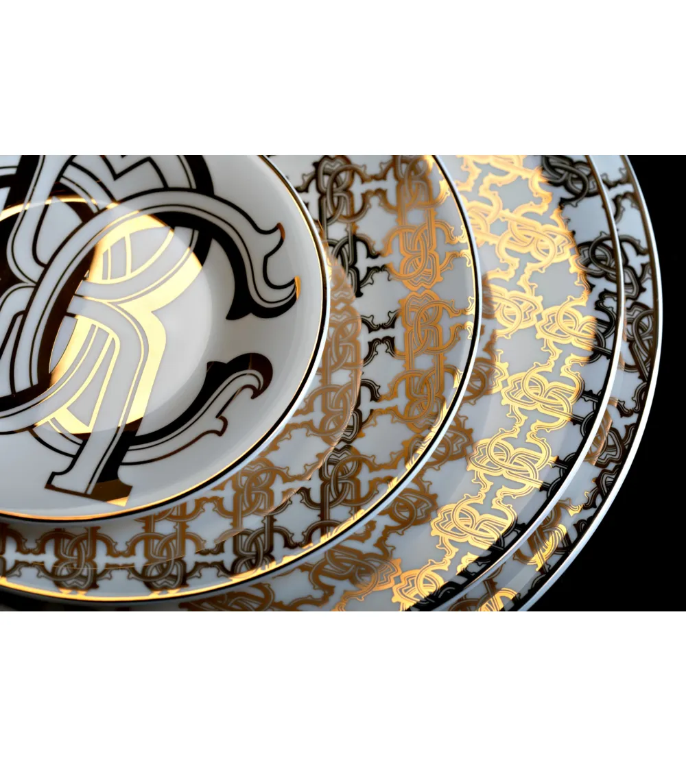 Insalatiera Monogram Gold - Roberto...