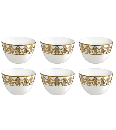 Roberto Cavalli - Set mit 6 Monogram Gold Reisschüsseln