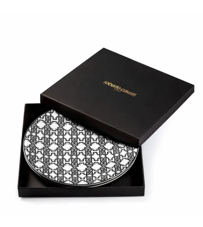 Set Piatti Frutta Monogram Black - Roberto Cavalli