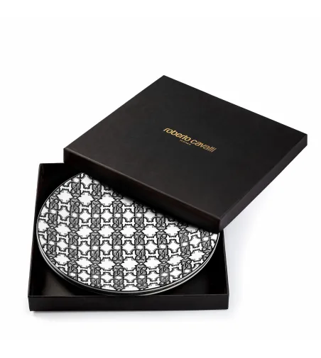 Roberto Cavalli - Monogram Black Desserttellern-Set