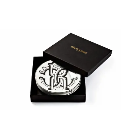 Lot d'Assiettes à Pain Monogram Black - Roberto Cavalli
