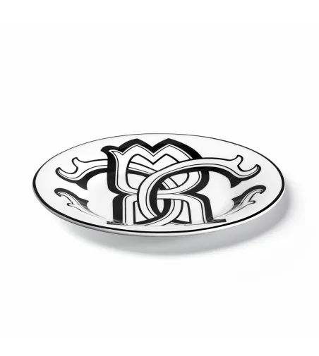 Juego de Platos de Pan o Mantequilla Monogram Black - Roberto Cavalli