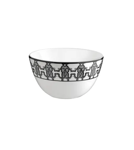 Roberto Cavalli - Set of 6 Monogram Black Rice Bowls
