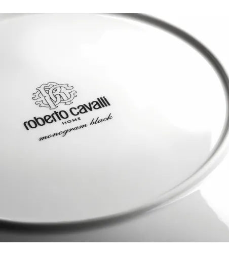 Set 6 Coppette Zuppa Monogram Black - Roberto Cavalli