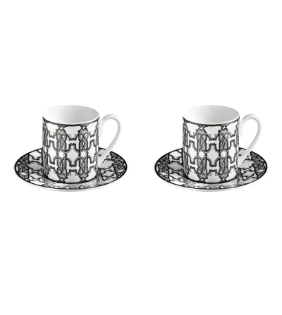 Roberto Cavalli - Luxury Box with 2 Monogram Black Coffee... 2