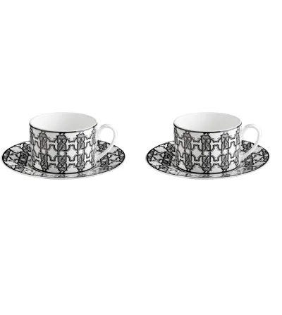 Luxury Box con 2 Tazze da Tè Monogram Black - Roberto... 2
