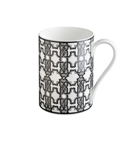 Roberto Cavalli - Luxury Box Monogram Black Mug Cup