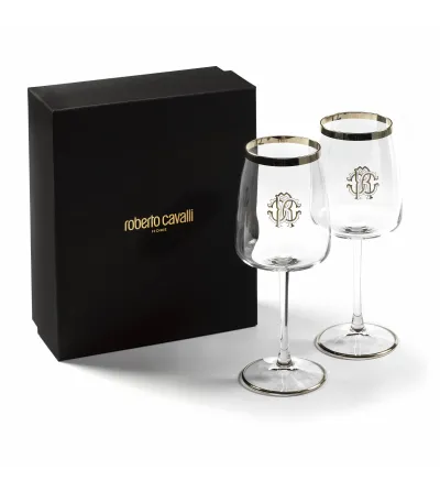 Juego de 2 Copas de Vino New Monogram Platin - Roberto...