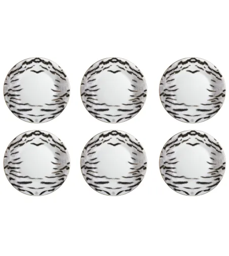 Roberto Cavalli - Set of 6 Tiger Dinner Plates