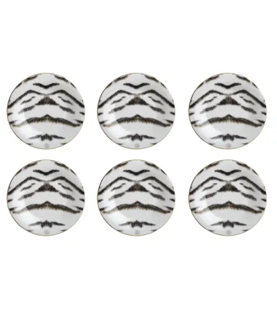 Juego de 6 Platos de Pan o Mantequilla Tiger - Roberto...