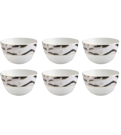 Set 6 Coppette Riso Tiger - Roberto Cavalli