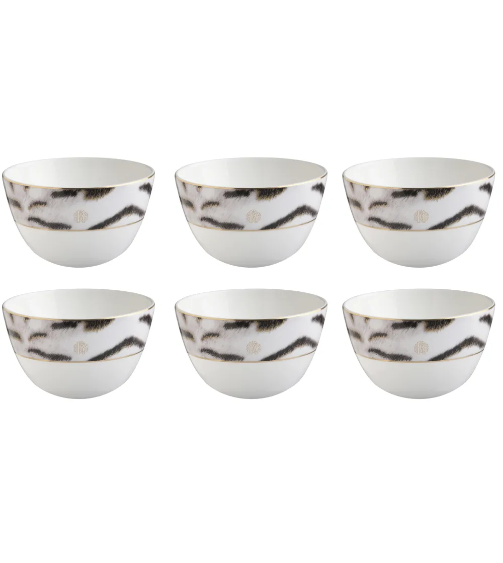 Lot de 6 Bols à Riz Tiger - Roberto Cavalli