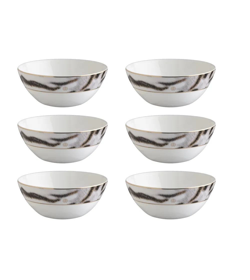 Lot de 6 Bols à Soupe Tiger - Roberto Cavalli