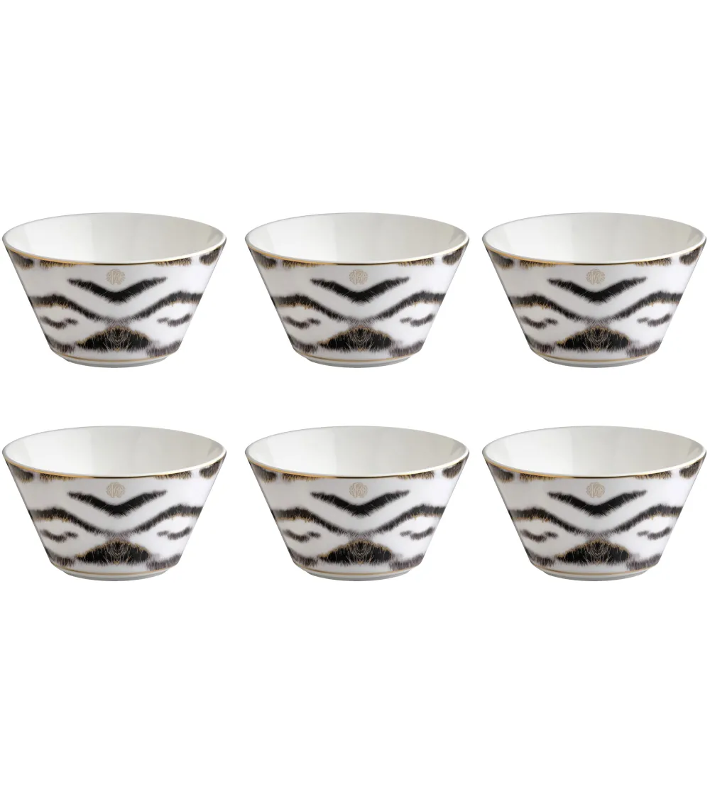 Lot de 6 Coupes à Fruits Tiger - Roberto Cavalli