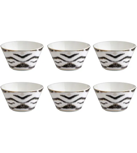 Roberto Cavalli - Set mit 6 Tiger Fruchtsalatbecher