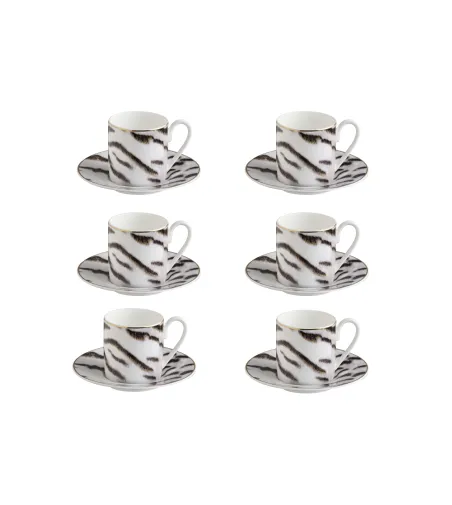 Set 6 Tazze da Caffè Tiger - Roberto Cavalli